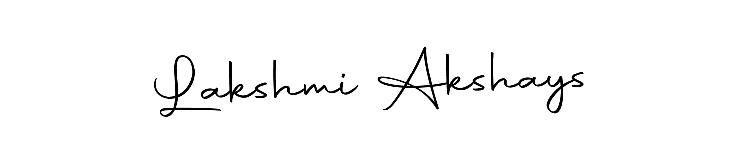 Design your own signature with our free online signature maker. With this signature software, you can create a handwritten (Autography-DOLnW) signature for name Lakshmi Akshays. Lakshmi Akshays signature style 10 images and pictures png