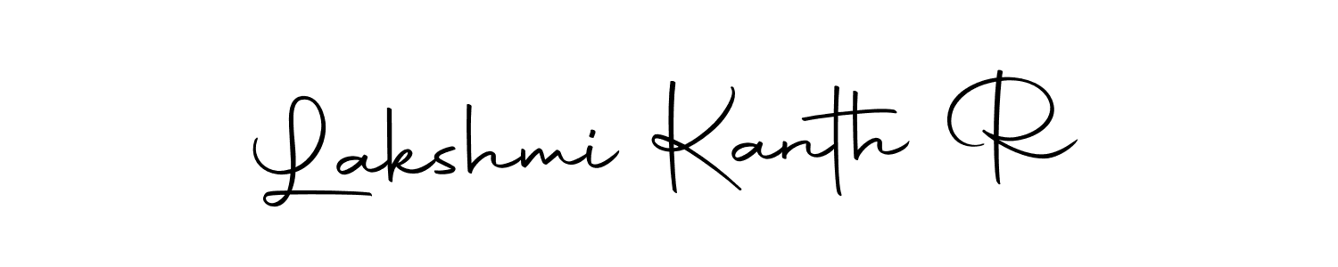 The best way (Autography-DOLnW) to make a short signature is to pick only two or three words in your name. The name Lakshmi Kanth R include a total of six letters. For converting this name. Lakshmi Kanth R signature style 10 images and pictures png