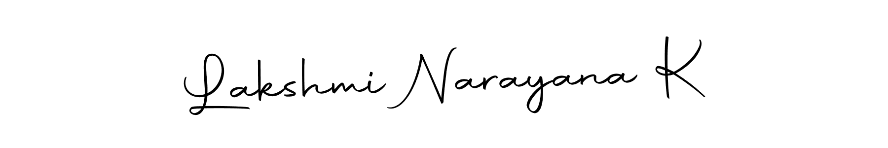 Design your own signature with our free online signature maker. With this signature software, you can create a handwritten (Autography-DOLnW) signature for name Lakshmi Narayana K. Lakshmi Narayana K signature style 10 images and pictures png