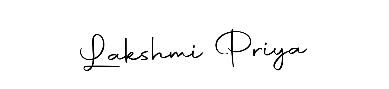 Design your own signature with our free online signature maker. With this signature software, you can create a handwritten (Autography-DOLnW) signature for name Lakshmi Priya. Lakshmi Priya signature style 10 images and pictures png