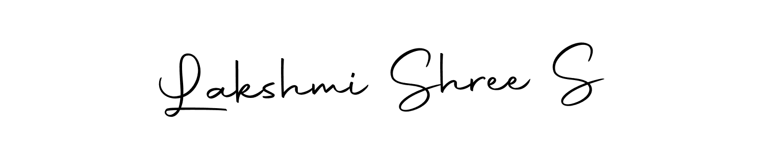 Design your own signature with our free online signature maker. With this signature software, you can create a handwritten (Autography-DOLnW) signature for name Lakshmi Shree S. Lakshmi Shree S signature style 10 images and pictures png