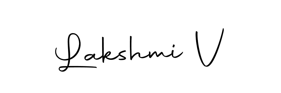 Design your own signature with our free online signature maker. With this signature software, you can create a handwritten (Autography-DOLnW) signature for name Lakshmi V. Lakshmi V signature style 10 images and pictures png
