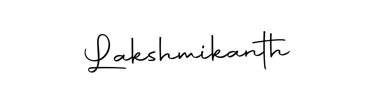 Use a signature maker to create a handwritten signature online. With this signature software, you can design (Autography-DOLnW) your own signature for name Lakshmikanth. Lakshmikanth signature style 10 images and pictures png