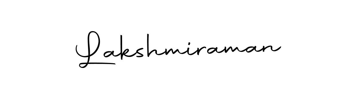 Make a beautiful signature design for name Lakshmiraman. With this signature (Autography-DOLnW) style, you can create a handwritten signature for free. Lakshmiraman signature style 10 images and pictures png