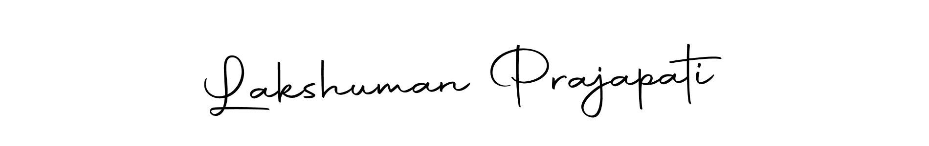 Use a signature maker to create a handwritten signature online. With this signature software, you can design (Autography-DOLnW) your own signature for name Lakshuman Prajapati. Lakshuman Prajapati signature style 10 images and pictures png