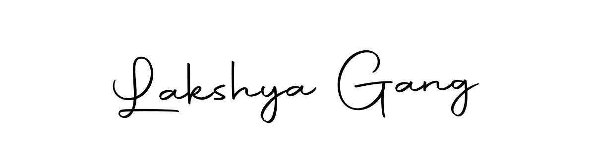 Create a beautiful signature design for name Lakshya Gang. With this signature (Autography-DOLnW) fonts, you can make a handwritten signature for free. Lakshya Gang signature style 10 images and pictures png