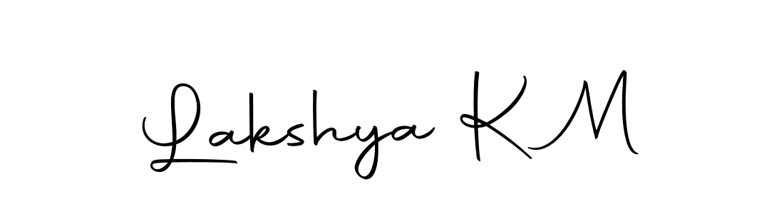 Lakshya K M stylish signature style. Best Handwritten Sign (Autography-DOLnW) for my name. Handwritten Signature Collection Ideas for my name Lakshya K M. Lakshya K M signature style 10 images and pictures png