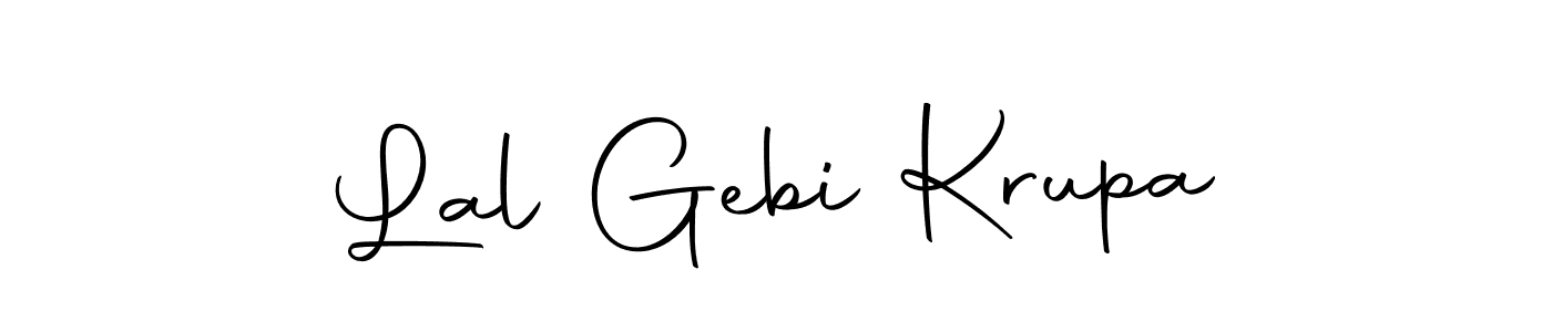 Use a signature maker to create a handwritten signature online. With this signature software, you can design (Autography-DOLnW) your own signature for name Lal Gebi Krupa. Lal Gebi Krupa signature style 10 images and pictures png