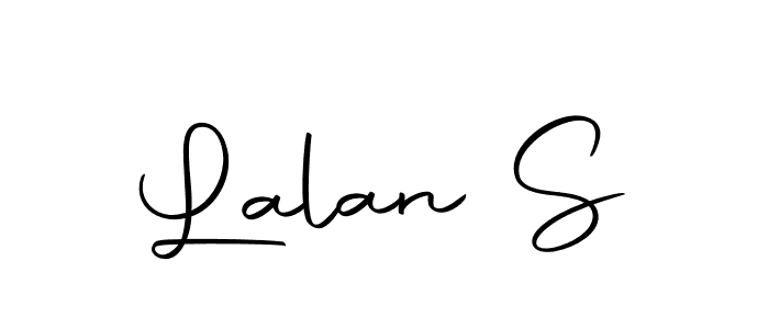 How to make Lalan S name signature. Use Autography-DOLnW style for creating short signs online. This is the latest handwritten sign. Lalan S signature style 10 images and pictures png