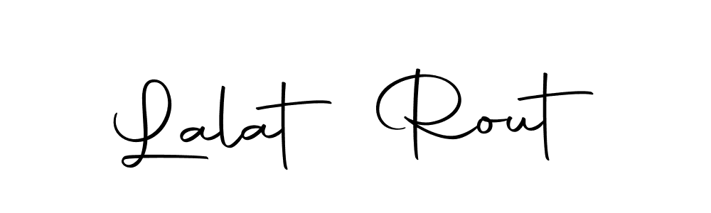 How to make Lalat Rout name signature. Use Autography-DOLnW style for creating short signs online. This is the latest handwritten sign. Lalat Rout signature style 10 images and pictures png