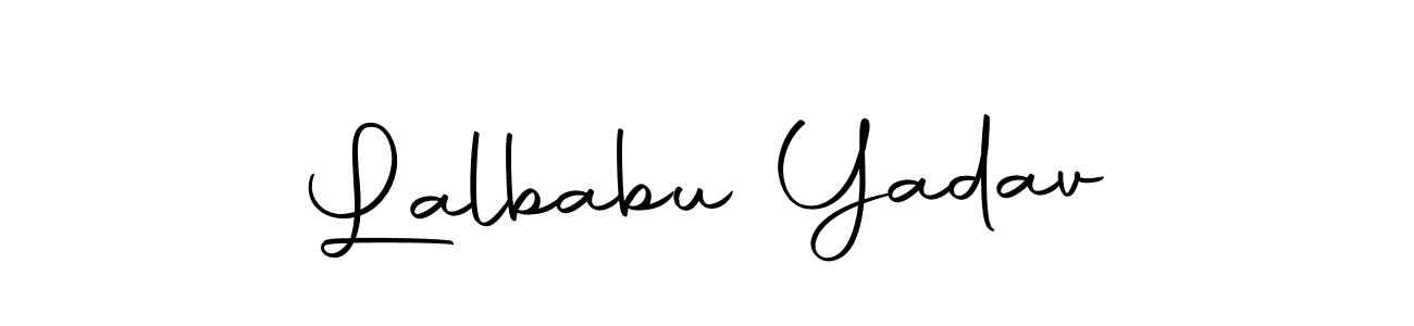 Use a signature maker to create a handwritten signature online. With this signature software, you can design (Autography-DOLnW) your own signature for name Lalbabu Yadav. Lalbabu Yadav signature style 10 images and pictures png