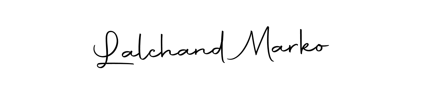 Autography-DOLnW is a professional signature style that is perfect for those who want to add a touch of class to their signature. It is also a great choice for those who want to make their signature more unique. Get Lalchand Marko name to fancy signature for free. Lalchand Marko signature style 10 images and pictures png