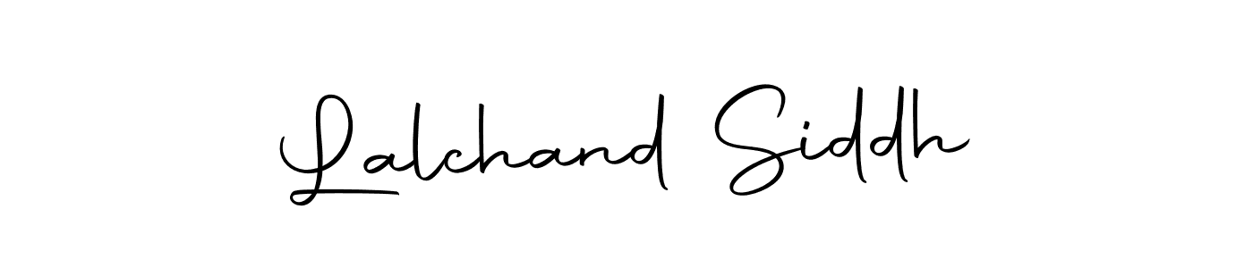 Design your own signature with our free online signature maker. With this signature software, you can create a handwritten (Autography-DOLnW) signature for name Lalchand Siddh. Lalchand Siddh signature style 10 images and pictures png