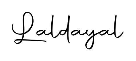 The Autography-DOLnW typeface gives name Laldayal a refined look. Suitable for certificates, diplomas, and official verification. Laldayal signature style 10 images and pictures png