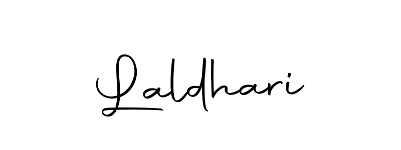 Use a signature maker to create a handwritten signature online. With this signature software, you can design (Autography-DOLnW) your own signature for name Laldhari. Laldhari signature style 10 images and pictures png