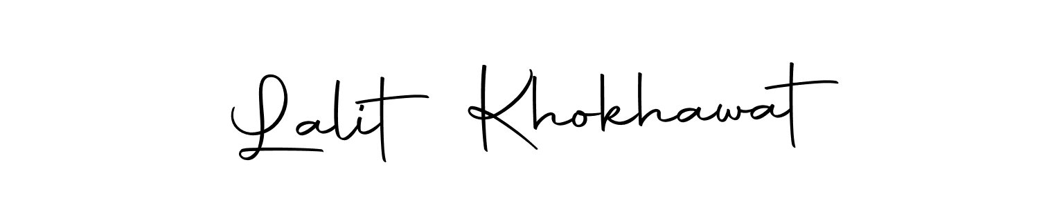 Make a beautiful signature design for name Lalit Khokhawat. With this signature (Autography-DOLnW) style, you can create a handwritten signature for free. Lalit Khokhawat signature style 10 images and pictures png