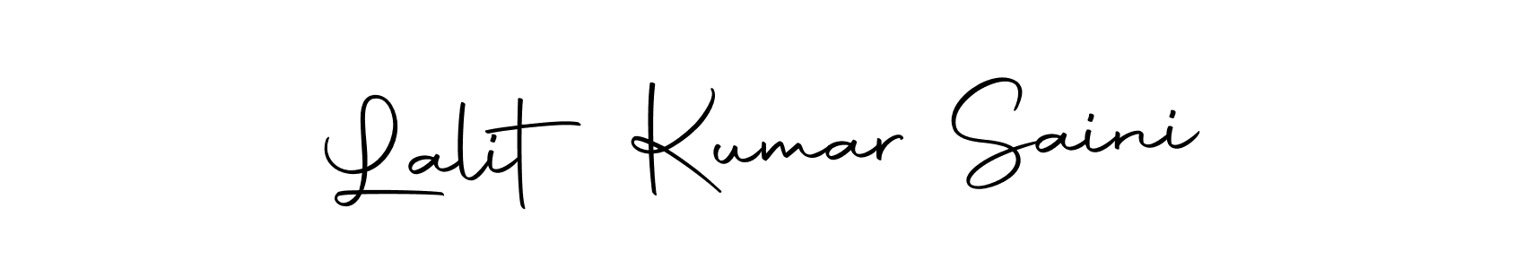 Create a beautiful signature design for name Lalit Kumar Saini. With this signature (Autography-DOLnW) fonts, you can make a handwritten signature for free. Lalit Kumar Saini signature style 10 images and pictures png