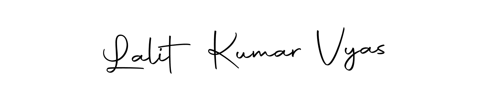 Also we have Lalit Kumar Vyas name is the best signature style. Create professional handwritten signature collection using Autography-DOLnW autograph style. Lalit Kumar Vyas signature style 10 images and pictures png