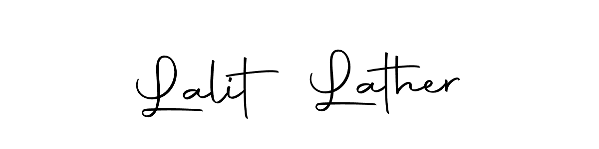 Lalit Lather stylish signature style. Best Handwritten Sign (Autography-DOLnW) for my name. Handwritten Signature Collection Ideas for my name Lalit Lather. Lalit Lather signature style 10 images and pictures png