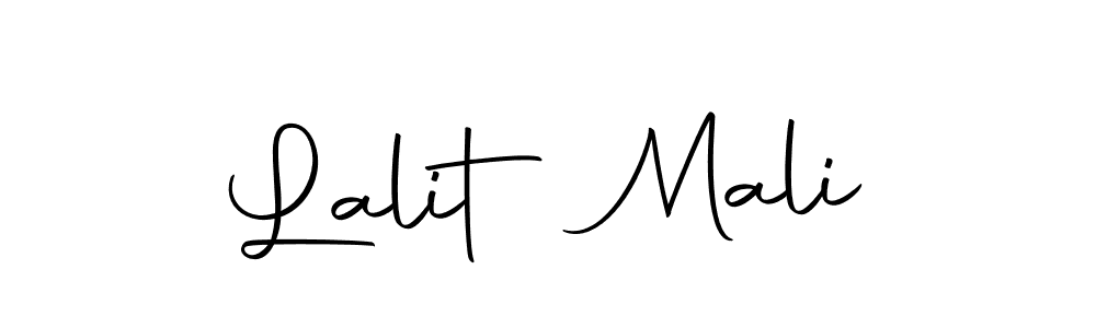 Use a signature maker to create a handwritten signature online. With this signature software, you can design (Autography-DOLnW) your own signature for name Lalit Mali. Lalit Mali signature style 10 images and pictures png