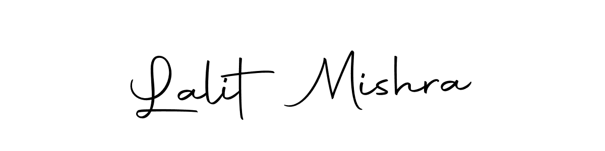 How to make Lalit Mishra name signature. Use Autography-DOLnW style for creating short signs online. This is the latest handwritten sign. Lalit Mishra signature style 10 images and pictures png