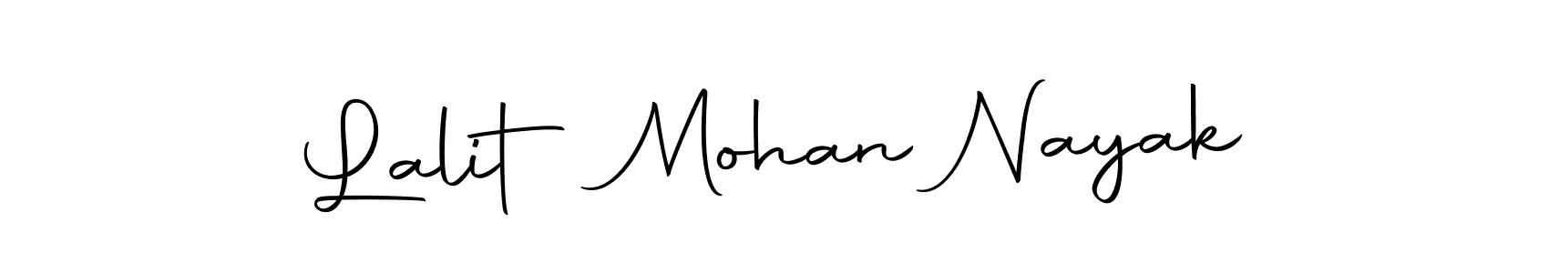 How to make Lalit Mohan Nayak name signature. Use Autography-DOLnW style for creating short signs online. This is the latest handwritten sign. Lalit Mohan Nayak signature style 10 images and pictures png