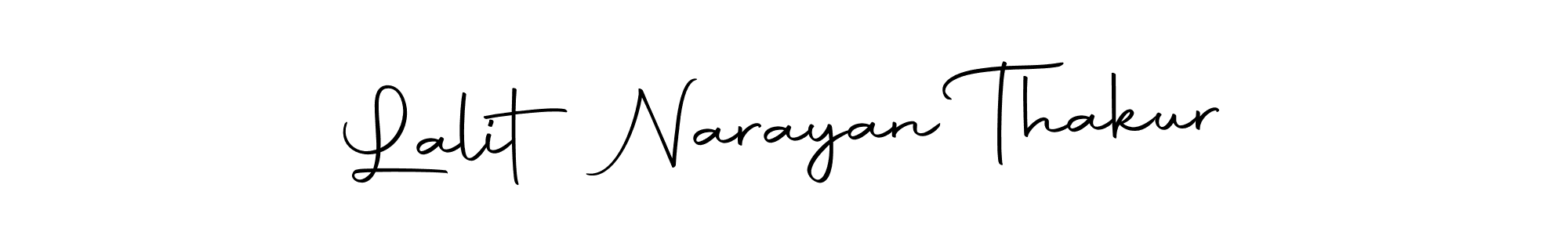 How to make Lalit Narayan Thakur name signature. Use Autography-DOLnW style for creating short signs online. This is the latest handwritten sign. Lalit Narayan Thakur signature style 10 images and pictures png