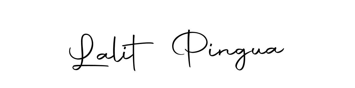 How to make Lalit Pingua name signature. Use Autography-DOLnW style for creating short signs online. This is the latest handwritten sign. Lalit Pingua signature style 10 images and pictures png