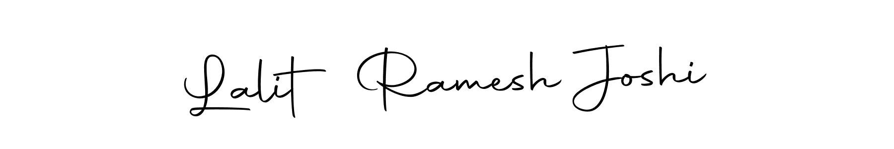 How to make Lalit Ramesh Joshi name signature. Use Autography-DOLnW style for creating short signs online. This is the latest handwritten sign. Lalit Ramesh Joshi signature style 10 images and pictures png