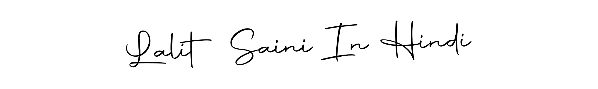 Use a signature maker to create a handwritten signature online. With this signature software, you can design (Autography-DOLnW) your own signature for name Lalit Saini In Hindi. Lalit Saini In Hindi signature style 10 images and pictures png