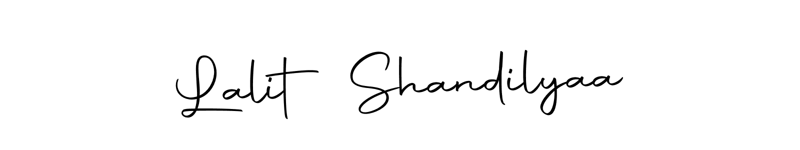 The best way (Autography-DOLnW) to make a short signature is to pick only two or three words in your name. The name Lalit Shandilyaa include a total of six letters. For converting this name. Lalit Shandilyaa signature style 10 images and pictures png