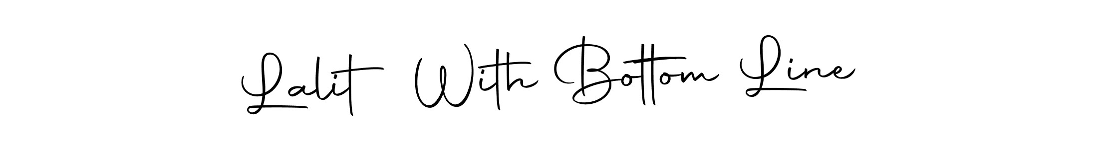 How to make Lalit With Bottom Line name signature. Use Autography-DOLnW style for creating short signs online. This is the latest handwritten sign. Lalit With Bottom Line signature style 10 images and pictures png