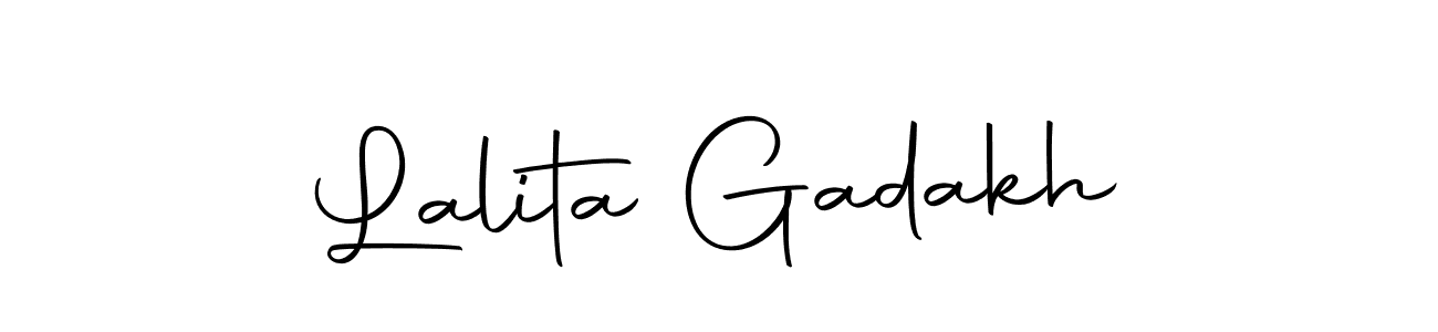 Lalita Gadakh stylish signature style. Best Handwritten Sign (Autography-DOLnW) for my name. Handwritten Signature Collection Ideas for my name Lalita Gadakh. Lalita Gadakh signature style 10 images and pictures png