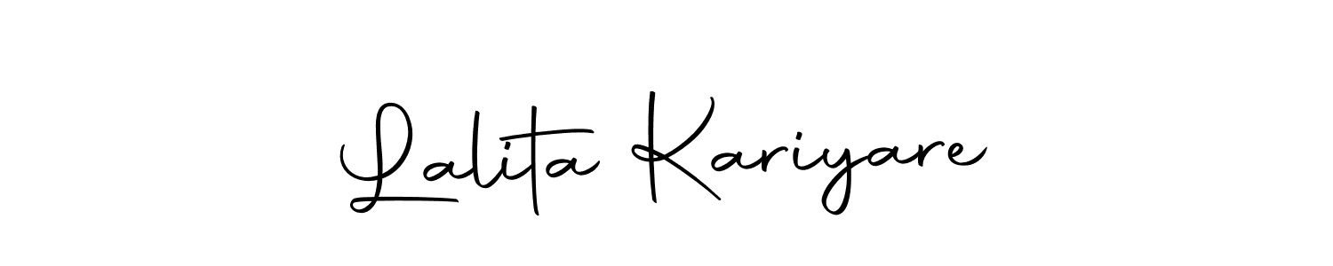Create a beautiful signature design for name Lalita Kariyare. With this signature (Autography-DOLnW) fonts, you can make a handwritten signature for free. Lalita Kariyare signature style 10 images and pictures png