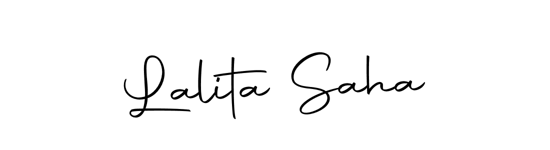 How to make Lalita Saha signature? Autography-DOLnW is a professional autograph style. Create handwritten signature for Lalita Saha name. Lalita Saha signature style 10 images and pictures png