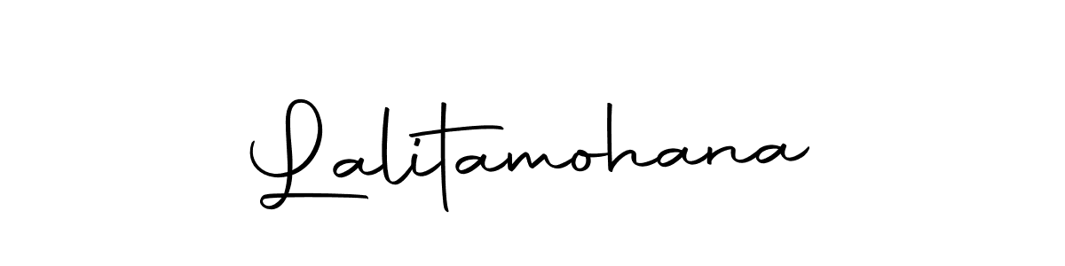 Design your own signature with our free online signature maker. With this signature software, you can create a handwritten (Autography-DOLnW) signature for name Lalitamohana. Lalitamohana signature style 10 images and pictures png
