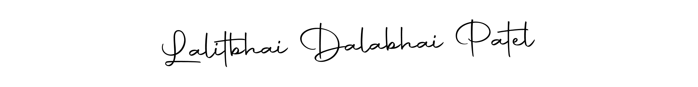 Make a short Lalitbhai Dalabhai Patel signature style. Manage your documents anywhere anytime using Autography-DOLnW. Create and add eSignatures, submit forms, share and send files easily. Lalitbhai Dalabhai Patel signature style 10 images and pictures png