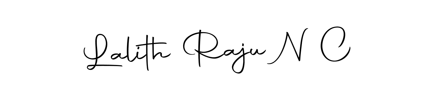 How to make Lalith Raju N C signature? Autography-DOLnW is a professional autograph style. Create handwritten signature for Lalith Raju N C name. Lalith Raju N C signature style 10 images and pictures png