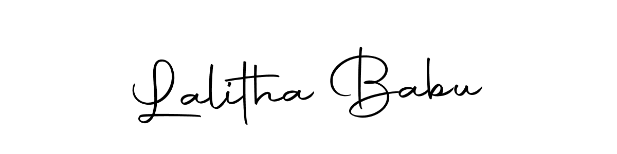 Also we have Lalitha Babu name is the best signature style. Create professional handwritten signature collection using Autography-DOLnW autograph style. Lalitha Babu signature style 10 images and pictures png