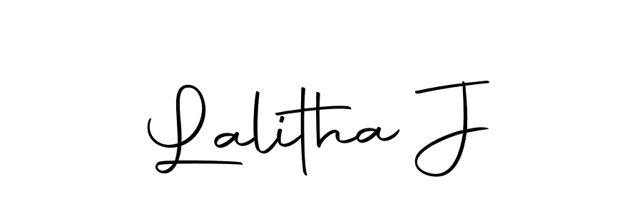 You should practise on your own different ways (Autography-DOLnW) to write your name (Lalitha J) in signature. don't let someone else do it for you. Lalitha J signature style 10 images and pictures png