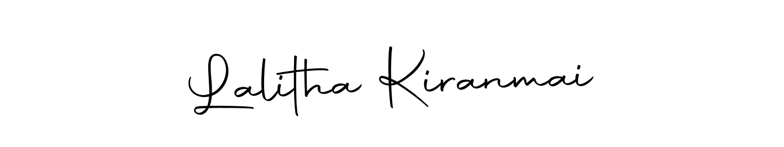 Design your own signature with our free online signature maker. With this signature software, you can create a handwritten (Autography-DOLnW) signature for name Lalitha Kiranmai. Lalitha Kiranmai signature style 10 images and pictures png