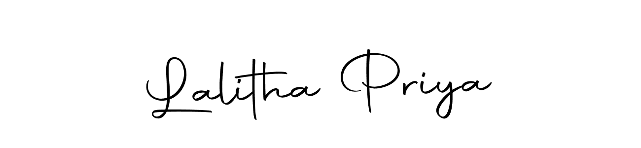 How to make Lalitha Priya signature? Autography-DOLnW is a professional autograph style. Create handwritten signature for Lalitha Priya name. Lalitha Priya signature style 10 images and pictures png