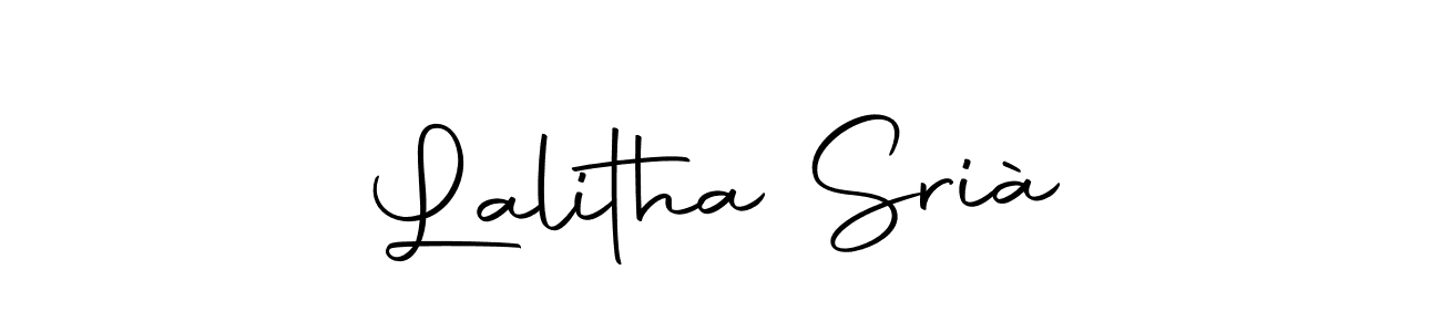 You should practise on your own different ways (Autography-DOLnW) to write your name (Lalitha Srià) in signature. don't let someone else do it for you. Lalitha Srià signature style 10 images and pictures png