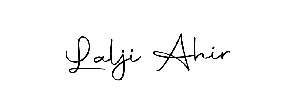The best way (Autography-DOLnW) to make a short signature is to pick only two or three words in your name. The name Lalji Ahir include a total of six letters. For converting this name. Lalji Ahir signature style 10 images and pictures png