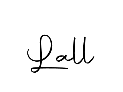 Create a beautiful signature design for name Lall. With this signature (Autography-DOLnW) fonts, you can make a handwritten signature for free. Lall signature style 10 images and pictures png