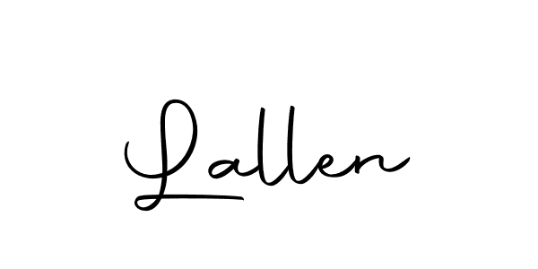 You should practise on your own different ways (Autography-DOLnW) to write your name (Lallen) in signature. don't let someone else do it for you. Lallen signature style 10 images and pictures png