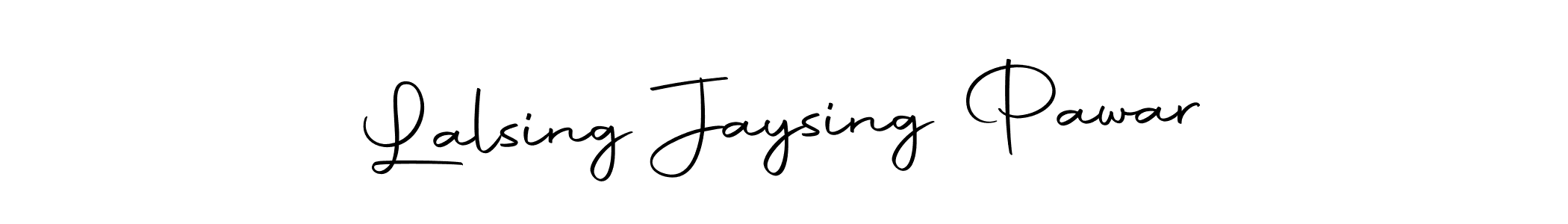 You should practise on your own different ways (Autography-DOLnW) to write your name (Lalsing Jaysing Pawar) in signature. don't let someone else do it for you. Lalsing Jaysing Pawar signature style 10 images and pictures png