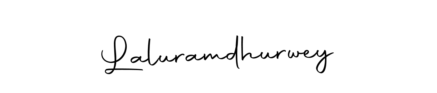 You should practise on your own different ways (Autography-DOLnW) to write your name (Laluramdhurwey) in signature. don't let someone else do it for you. Laluramdhurwey signature style 10 images and pictures png