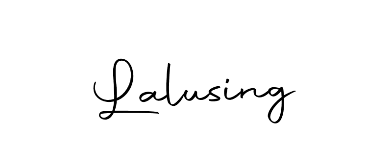 Design your own signature with our free online signature maker. With this signature software, you can create a handwritten (Autography-DOLnW) signature for name Lalusing. Lalusing signature style 10 images and pictures png