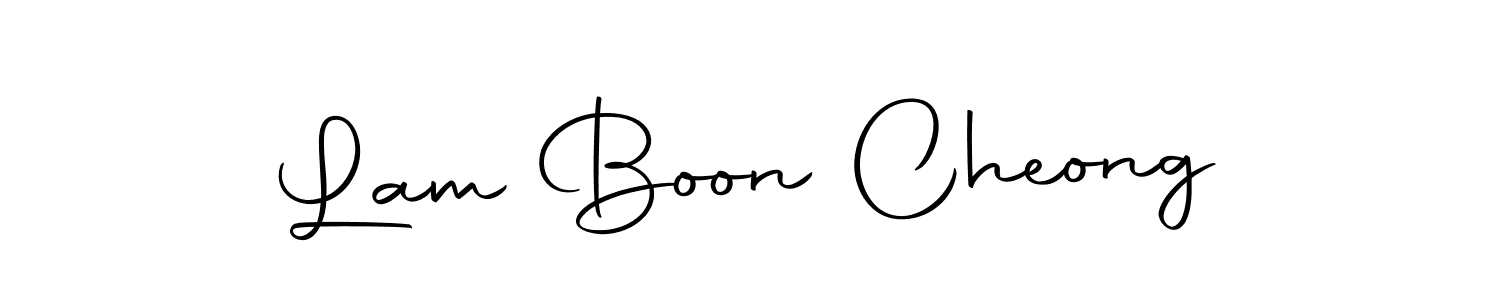 Design your own signature with our free online signature maker. With this signature software, you can create a handwritten (Autography-DOLnW) signature for name Lam Boon Cheong. Lam Boon Cheong signature style 10 images and pictures png